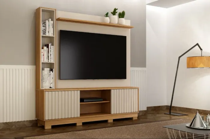 Estante Home Theater Montenegro para TV até 65? - Vellari Móveis 
