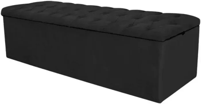 Baú de cama casal - preto