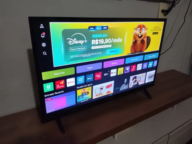 Tv 32 pol.smart wi-fi LG. Borda infinita. Impecável