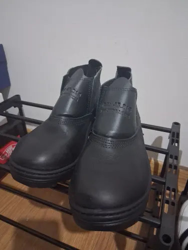 EPI- Bota de Segurança em Couro com CA - NOVA