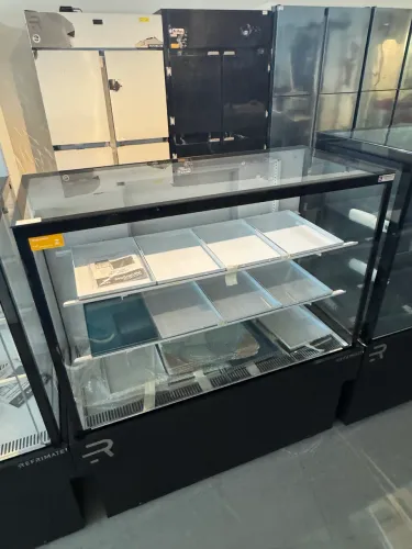 Vitrine quente padaria 1,10m com iluminação em led nova