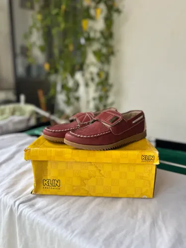 ? MOCASSIM INFANTIL KLIN FLYER KIDS VINHO TAM 32 BR - NOVO - NUNCA USADO