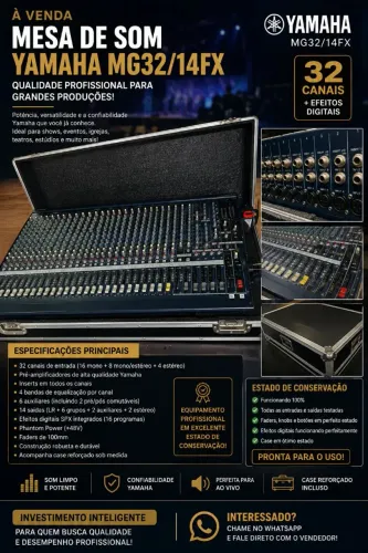 Mesa de Som Yamaha