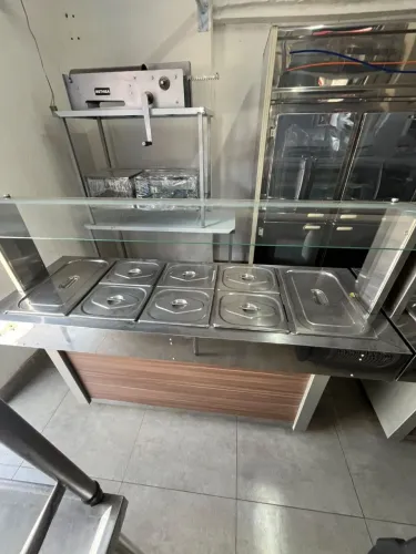 Buffet Self Service Aço Inox 8 Cubas Quentes