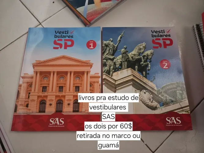 Livro para vestibulares SAS (os dois)