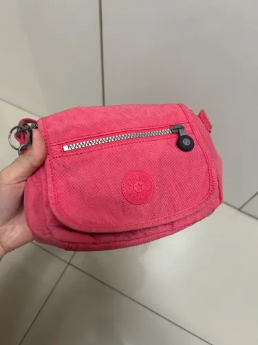 Bolsa pequena Kipling rosa 