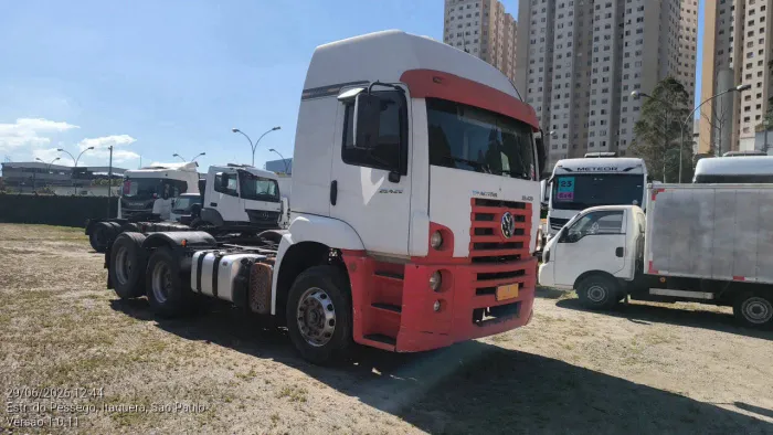 Volkswagen 25.420 Constellation 6x2 2p (Diesel)(E5) 2018/2019 Vamos Seminovos Jacu Pêssego