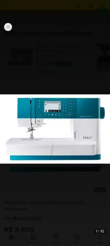 Máquina de costura Pfaff Ambition 620