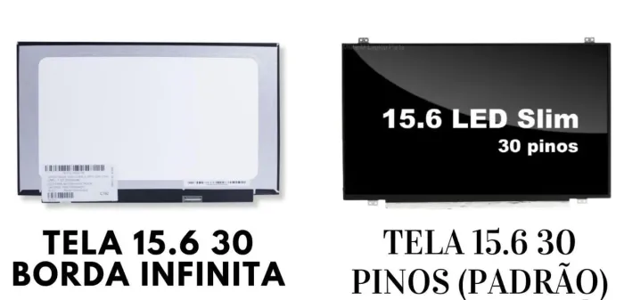 TELA 15,6 LED SLIM 30 PINOS NOVA!!