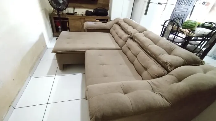 VENDO SOFÁ RECLINÁVEL RETRÁTIL 4 LUGARES