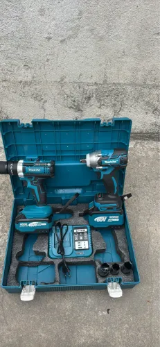 Kit MAKITA CHAVE DE IMPACTO E PARAFUSADEIRA PROFISSIONAL 