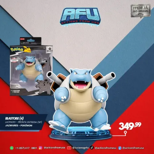 Blastoise Figure Pokémon select Jazwares