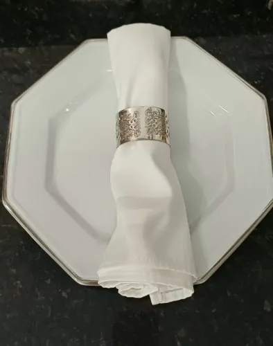 Argolas de Prata 90 para Guardanapos de Pano