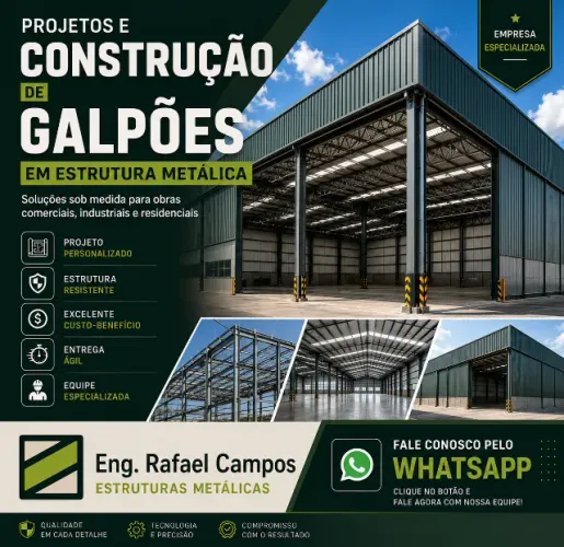 Precisa do seu Galpão em tempo Recorde e Cabendo no seu Bolso ? Fale Conosco 