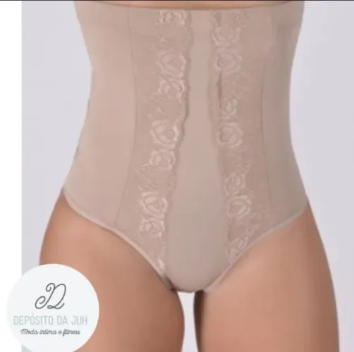 Calcinha Cinta Tam M Bege R$ 20