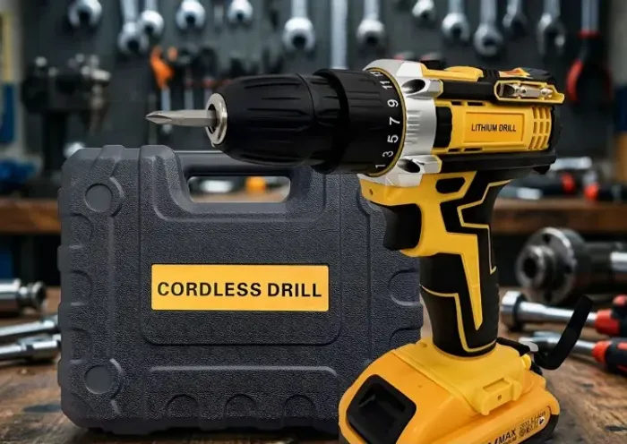 Parafusadeira/Furadeira Sem Fio 48V com Maleta e Kit de Acessórios - Bateria Recarregável