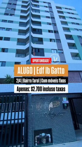 Apartamento para locação no IB GATTO FALCÃO, FAROL, Maceió, AL