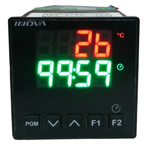 Controladora de tempo e temperatura para máquina industrial e forno industrial