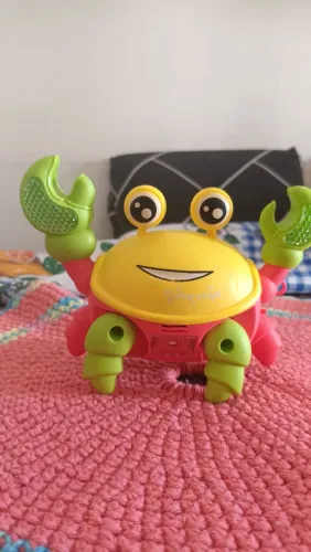 brinquedo caranguejo fujão com luzes