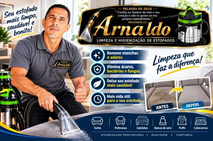 LAVAGEM E HIGIENIZAÇÃO DE ESTOFADOS 