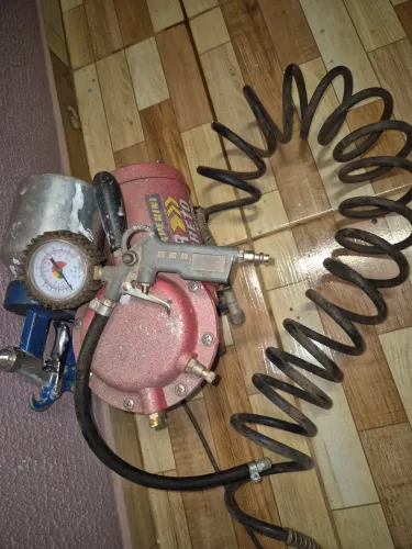 Compressor de ar direto mais relógio calibrador