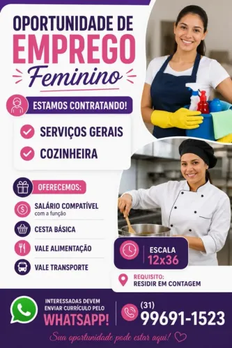 Vaga de emprego!