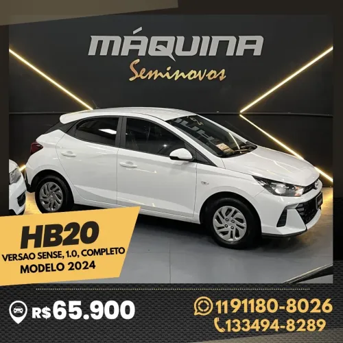 Hyundai HB20 Sense 1.0 Flex 12V MEC 2024