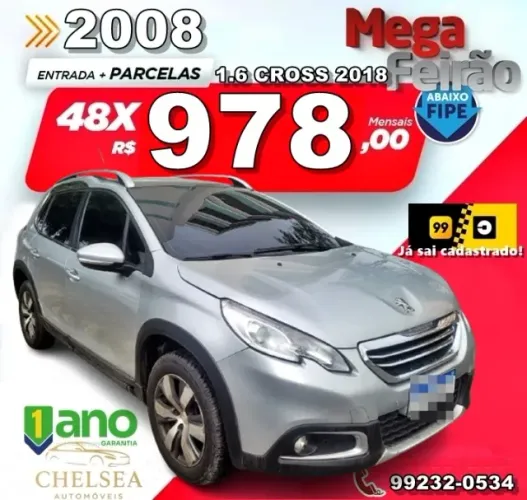 Peugeot 2008 Crossway 1.6 Flex 16V 5P Aut. 2018