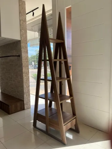Kit de Escadas Decorativas Estilo Estante de Luxo - Marcenaria Premium ( 02 Un )