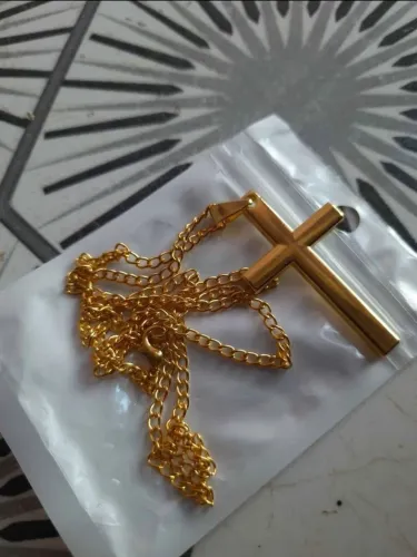 Cordão dourado de aço inoxidável