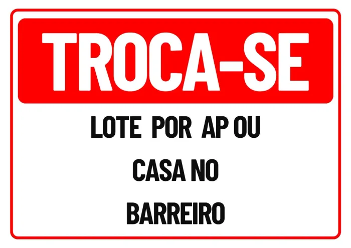 Troca-se lote em esmeraldas por apartamento ou casa no Barreiro
