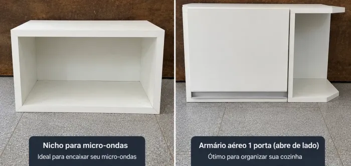 VENDO ARMÁRIO AÉREO + NICHO PARA MICRO-ONDAS