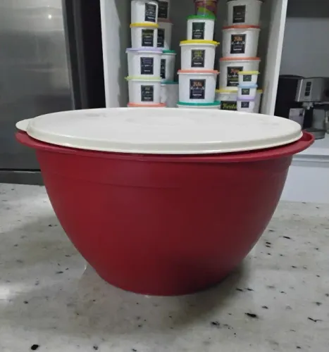 Tupperware Tigela Actualité 10 Litros Vermelha