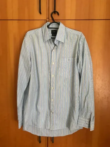 Camisa Manga Comprida Lacoste às Riscas - Tamanho 39 (M)