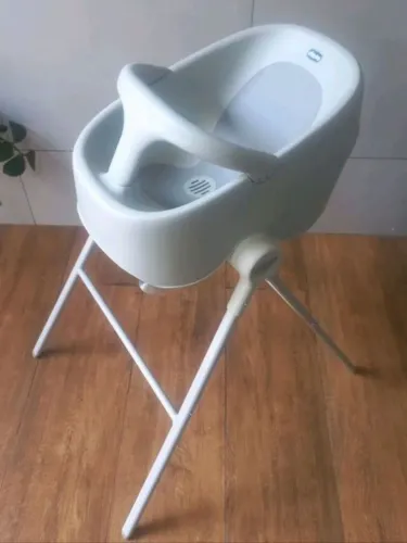 banheira com suporte chicco bubble nest 4 em 1 cor cinza