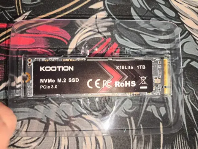 SSD Kootion X15Lite de 1TB NVMe M.2 NOVO, na caixa, 