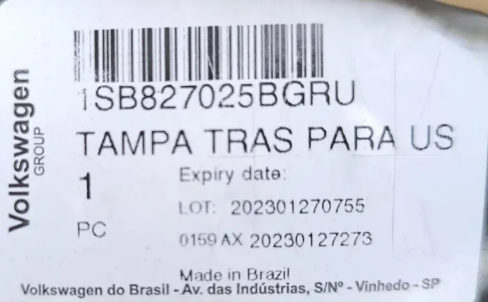 Tampa traseira VW UP