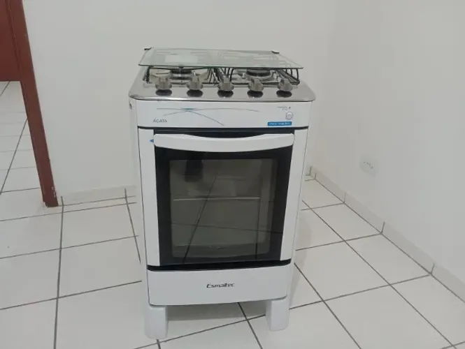 Fogão 4 Bocas Esmaltec Ágata Branco