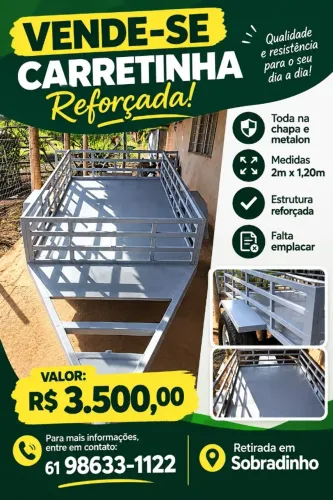CARRETINHA TODA NA CHAPA E METALON