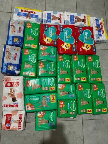 +990 fraldas infantis tamanho M 