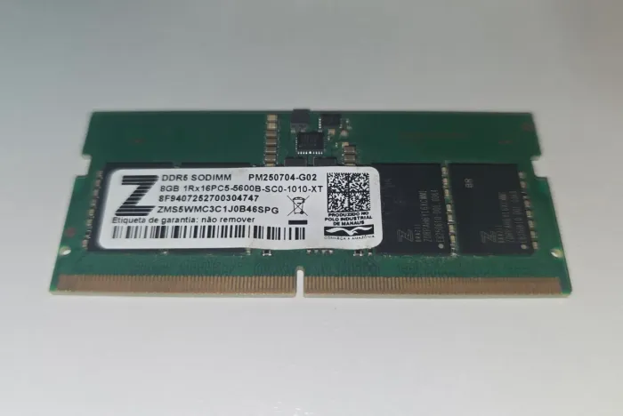 Memória RAM de notebook (DDR5) | 8GB