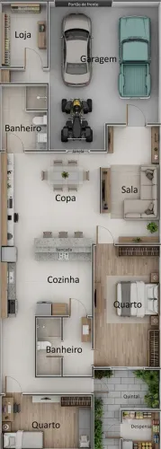 Casa ampla no Parque Dois Irmãos