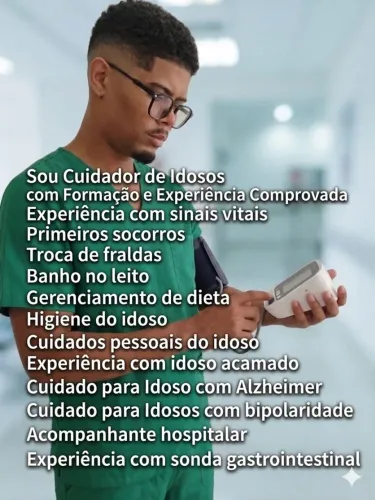 Cuidador de pessoas .
