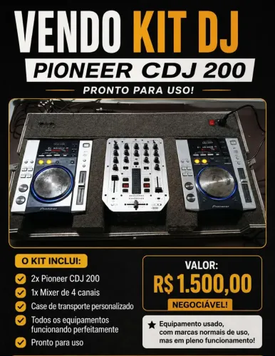 Vendo ou troco CDJ 200 