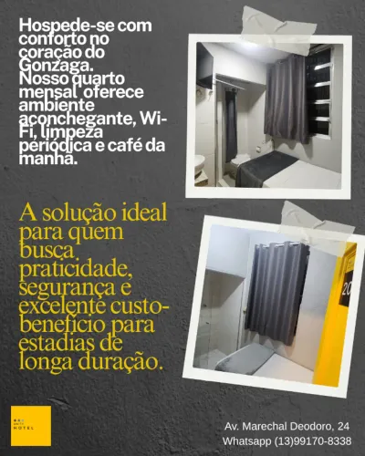 Quarto Mensal no Gonzaga - Praticidade e Excelente Localização