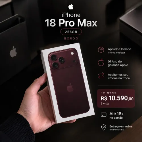 iPhone 18 Pro Max Bordô Lacrado