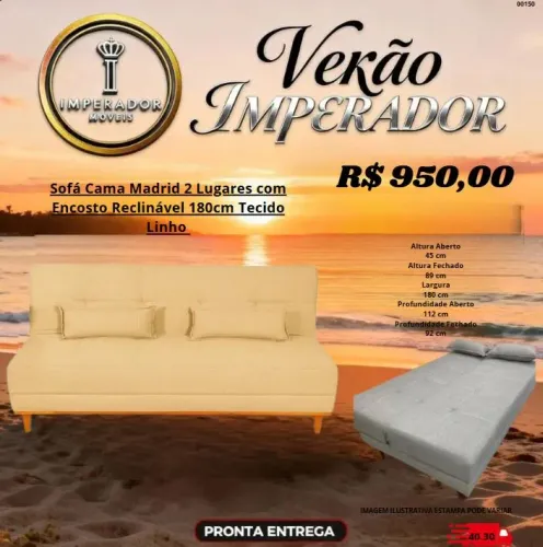 SOFA CAMA MADRI - DIRETO DE FABRICA