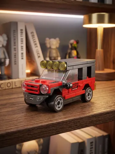 Jeep Wrangler | Carrinho Blocos de Montar com Fricção 