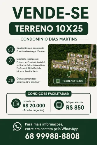 Lote de Terreno 10x25