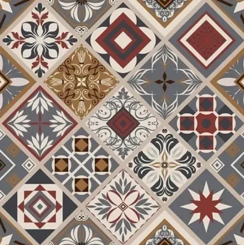 Papel de Parede Adesivo Contact 25m x 90cm Azulejo Istambul